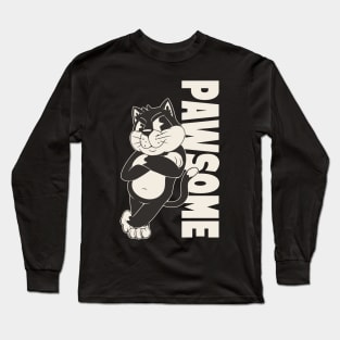 Pawsome cat Long Sleeve T-Shirt